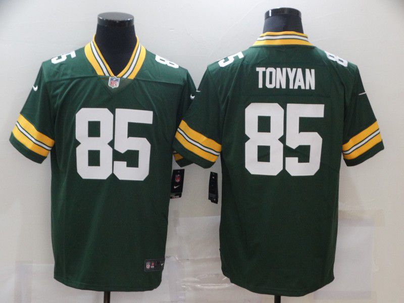 Men Green Bay Packers 85 Tonyan Green Nike Vapor Untouchable Limited 2020 NFL Nike Jerseys